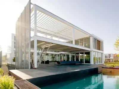 Edificios prefabricados de casas de estructura de acero ligero