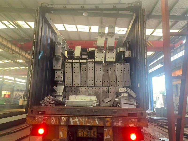 Estructura de acero personalizada Planta galvanizada enviada a las Islas Malvinas